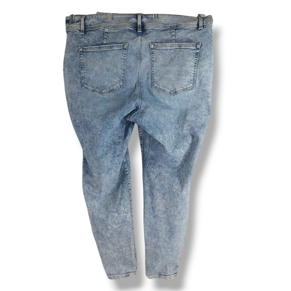 EUC Lane Bryant Flex Magic Waistband High Rise Jegging Sz. 22x29 Acid Wash Blue - Picture 3 of 9